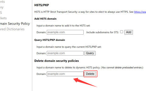 阻止谷歌浏览器 http 强制跳转 https